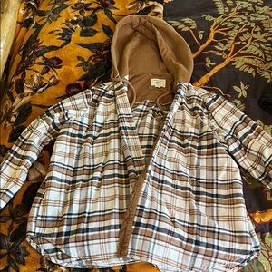 Plaid Hooded Jacket